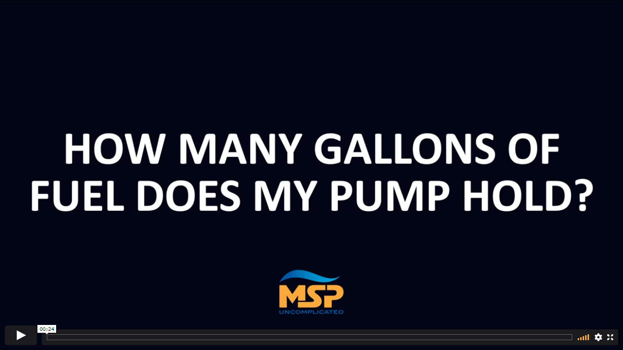 Video, how many gallons of fuel does my pump hold