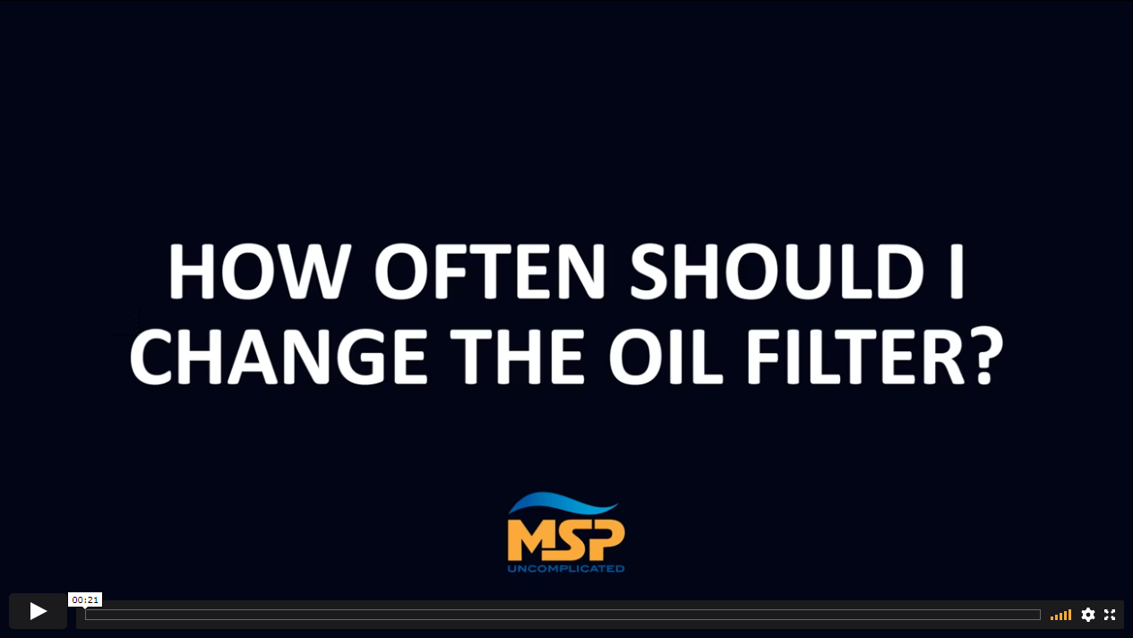 Video, how often should i change the oil filter